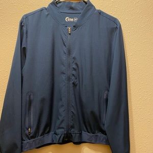 Navy Zyia Bomber Jacket - size M